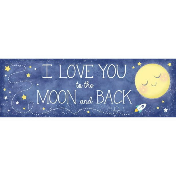 Creative Converting 322272 to the Moon and Back Giant Party Banner 
